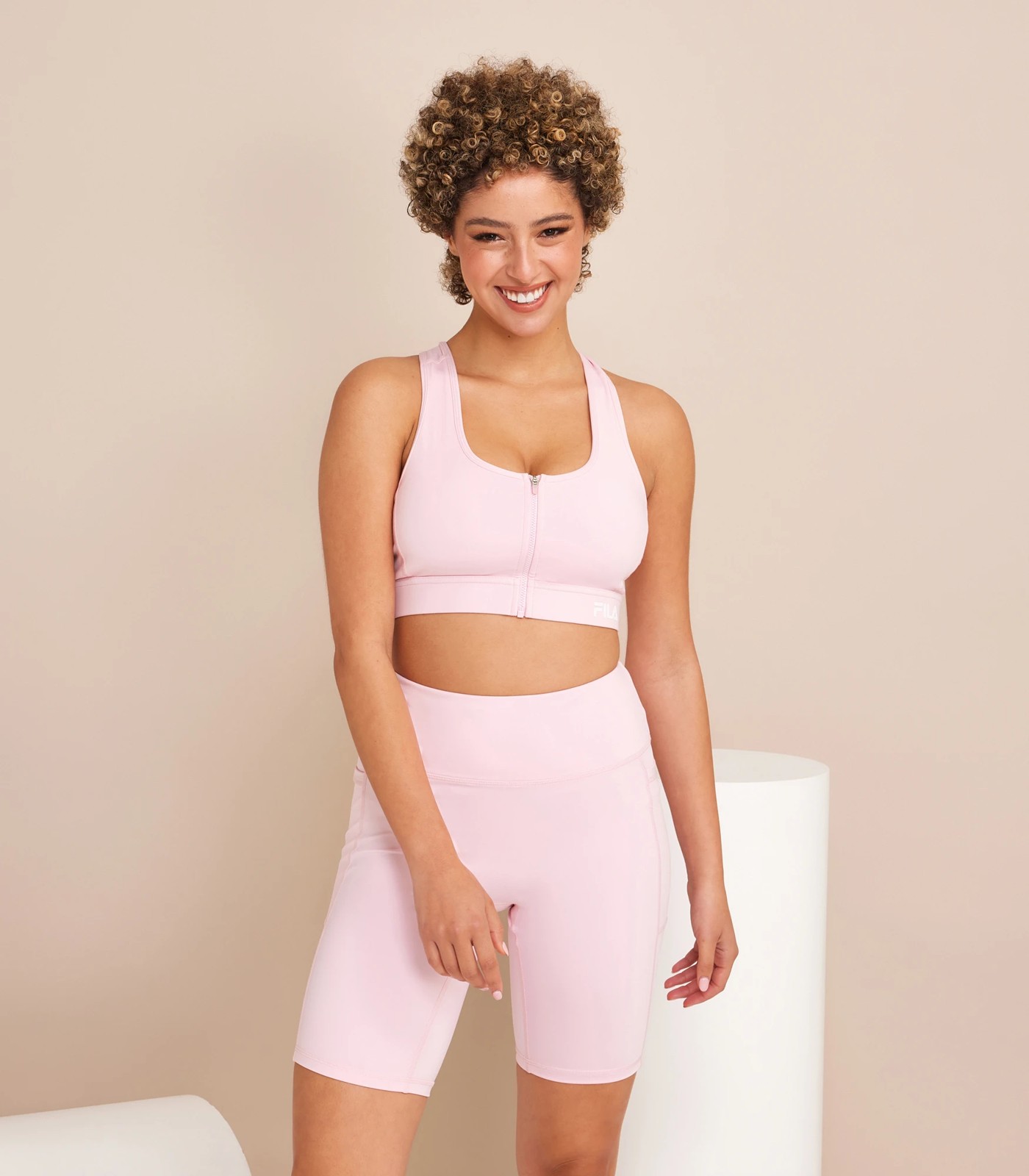 Fila crop top and shorts set online