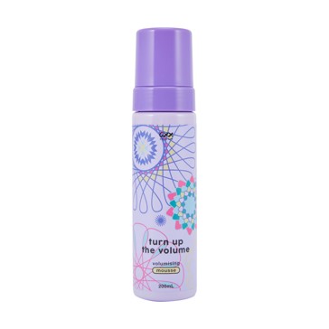 Turn Up the Volume Volumising Mousse 200ml, Vanilla and Violet Scented - OXX Haircare