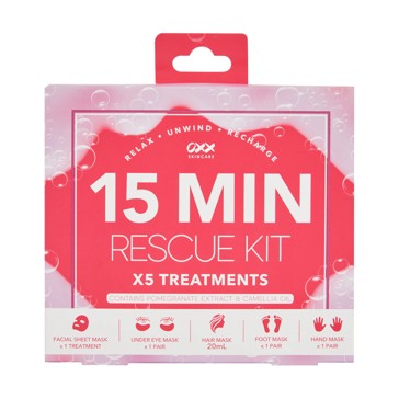 15-Minute Rescue Kit, Pomegranate Extract and Camellia Oil - OXX Skincare