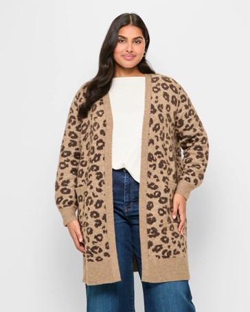 Plus Size Edge To Edge Cardigan