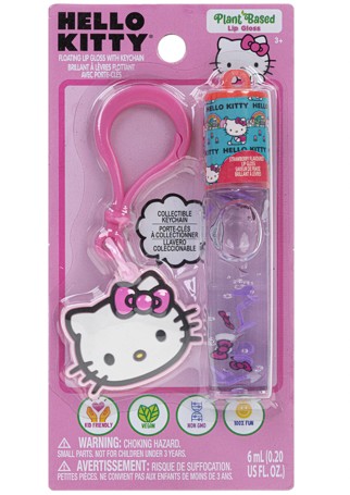 Hello Kitty Floating Lip Gloss with Keychain