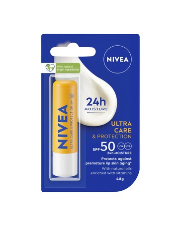 Nivea Ultra Care and Protection SPF 50 Lip Balm 4.8g