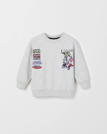 Marvel Australian Cotton Blend Long Sleeve Sweat Top