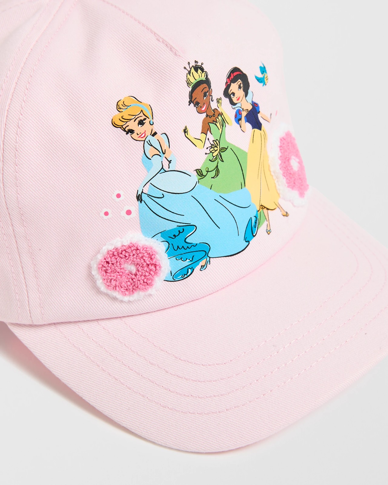 Licensed Disney Princess Cotton Crochet Flowers Cap 2 of 3