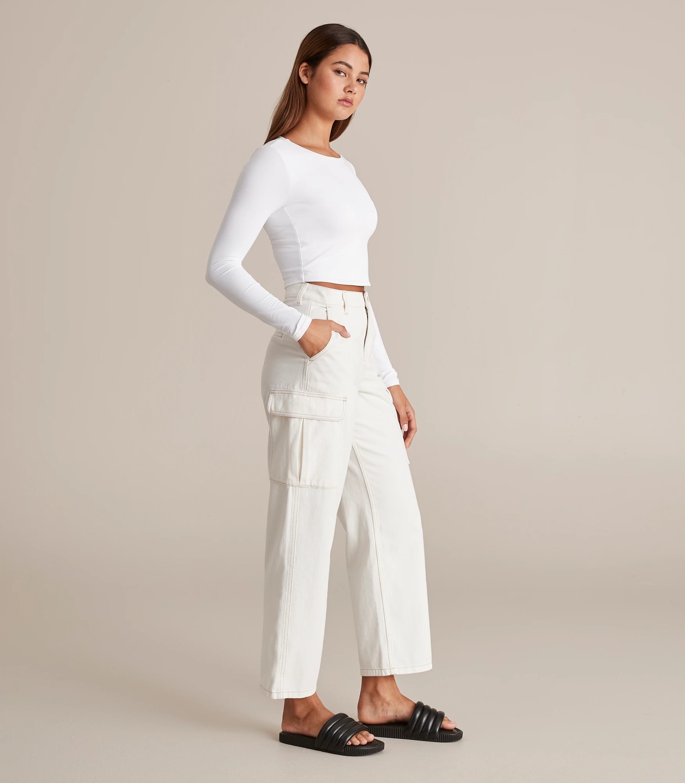 Lily Loves Denim Cargo Jeans 3 of 5