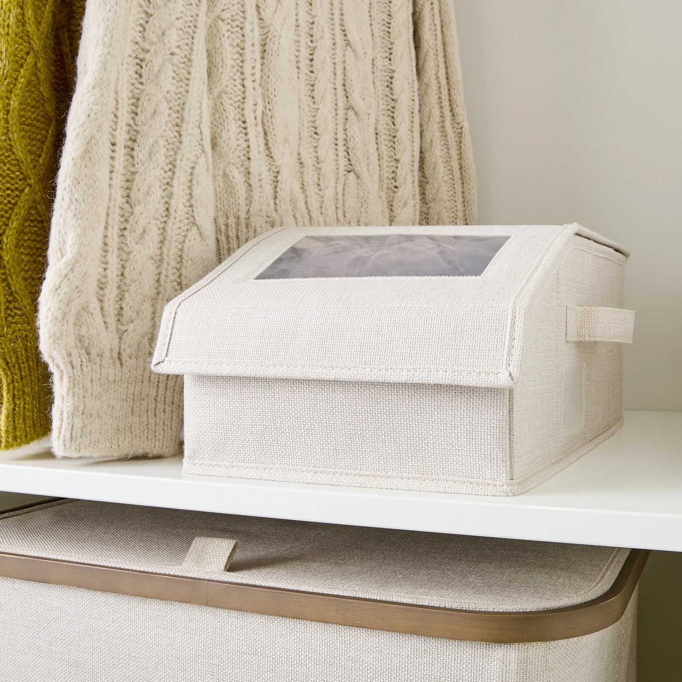 Anko Linen Look Accessory Storage Box 2 of 6