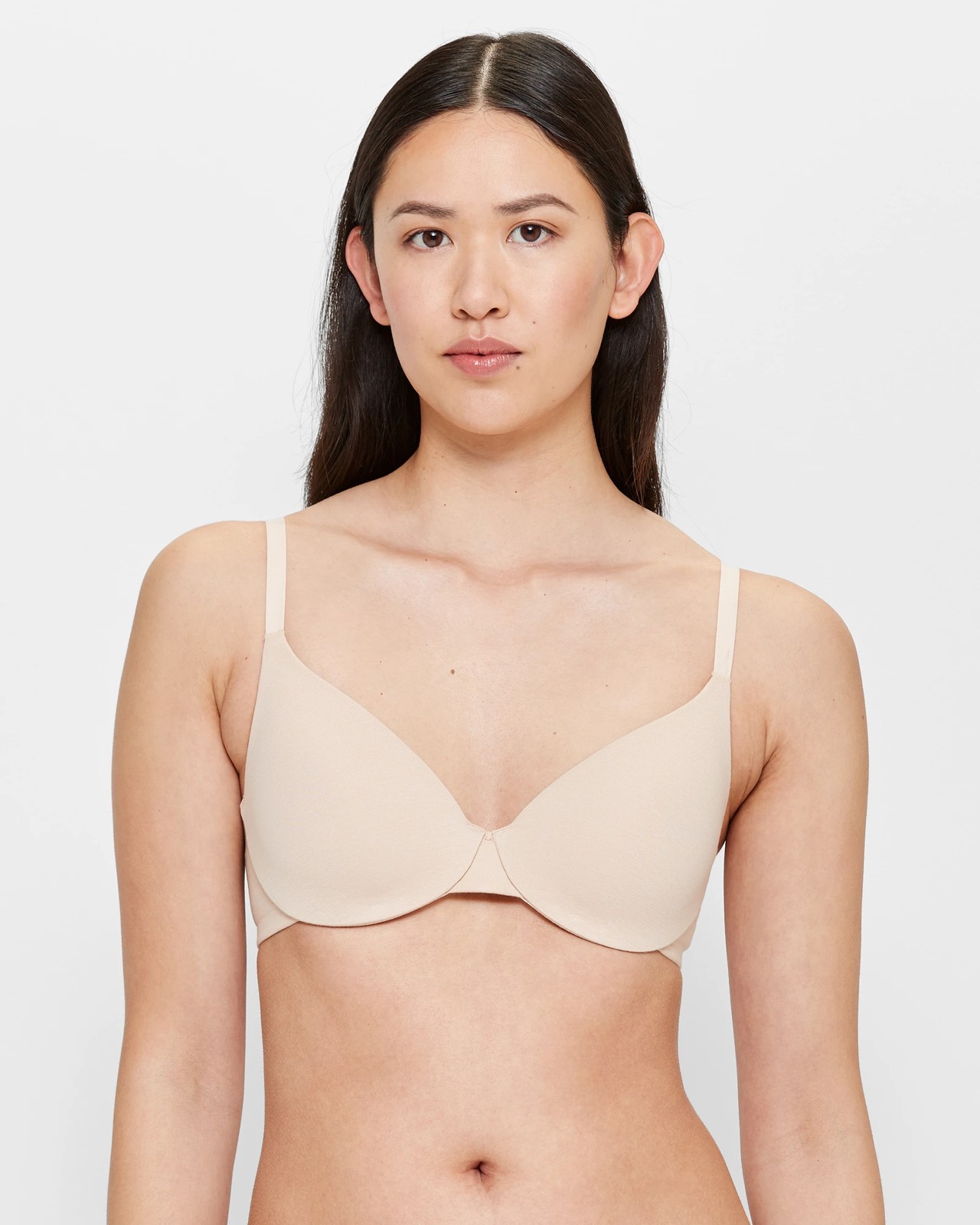 Encased BCI Cotton T-Shirt Bra - Bare Beauty