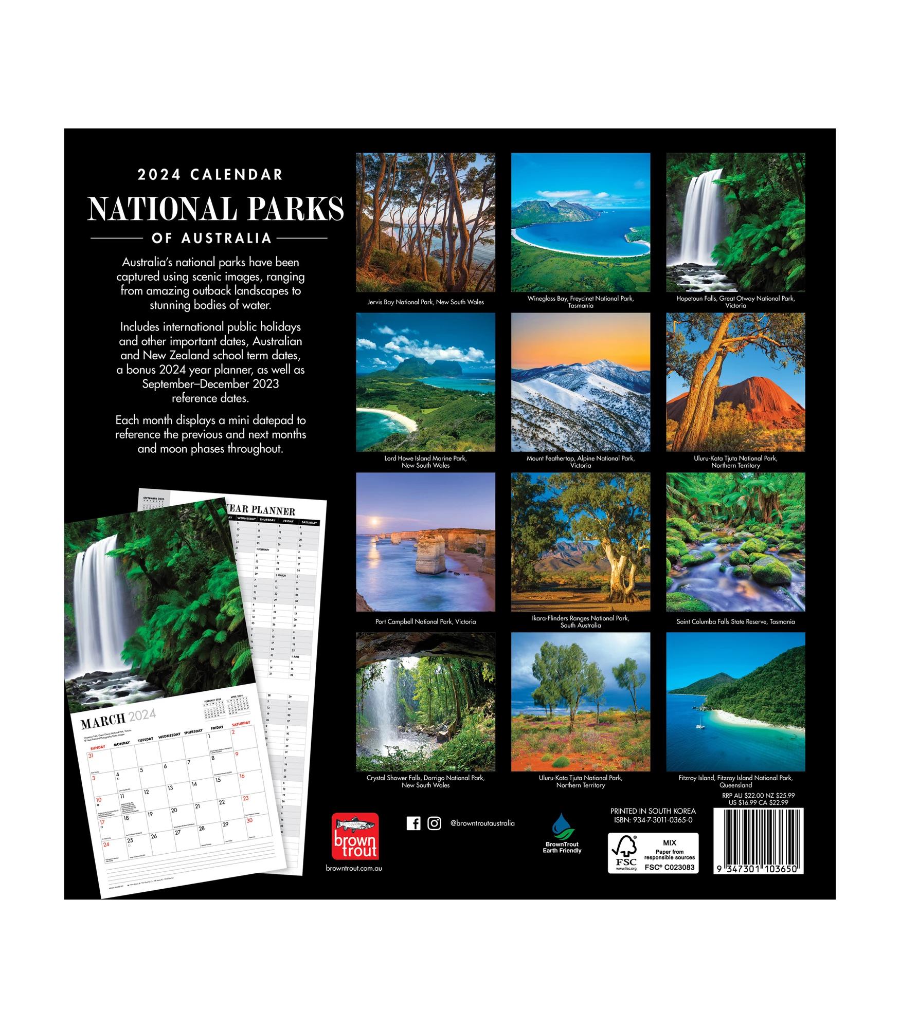 National Parks Of Australia 2024 Square Calendar Target Australia   68484415 IMG 001