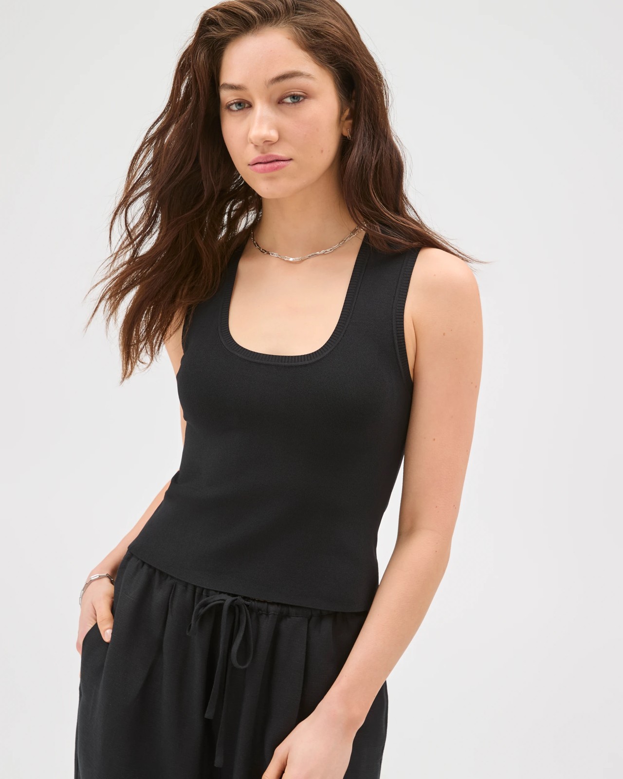 Lily Loves Horseshoe Tank Top - Black 2 of 6