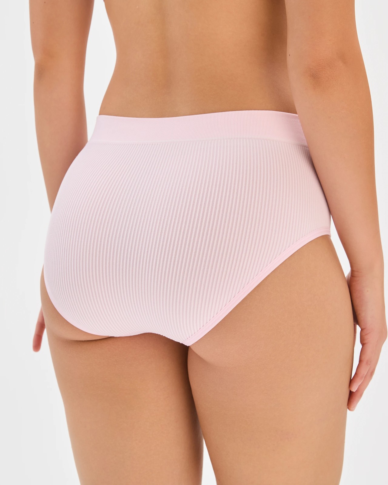 Bonds Womens Retro Rib Hi Hi Briefs - Pink Peony 3 of 3