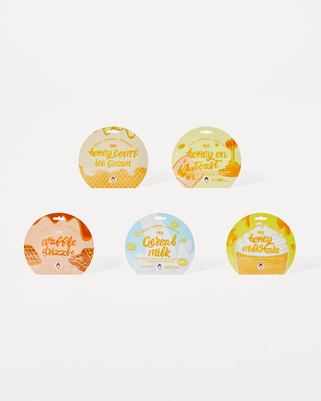 OXX Beauty 5 Piece Sweet Treats Face Sheet Masks 2 of 4