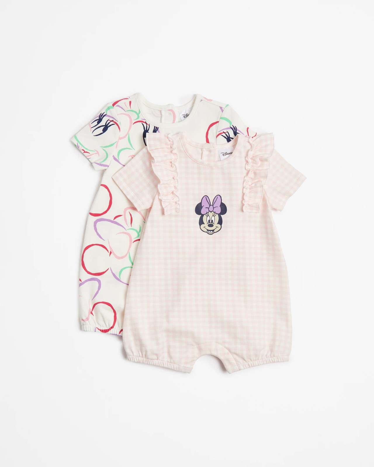 Baby Disney Minnie Mouse Romper 2 Pack Target Australia