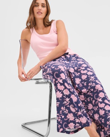 Soft Comfort Bamboo Culotte Sleep Pants