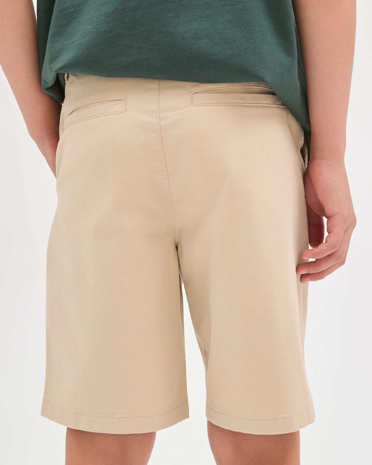Cotton Chino Shorts - Tan 5 of 5