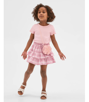 Australian Cotton Fashion Woven Check Rara Skirt