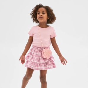 Australian Cotton Fashion Woven Check Rara Skirt