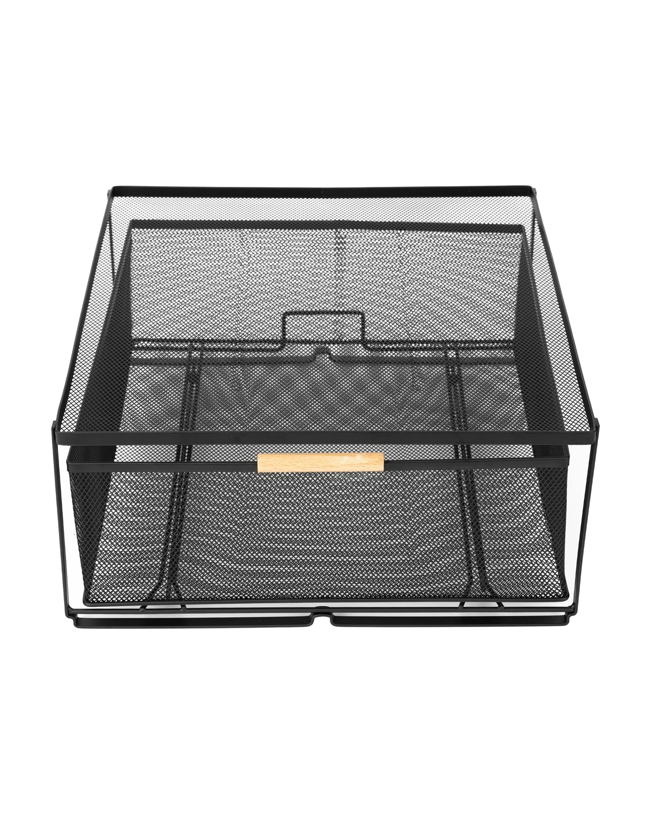Anko 1 Drawer Wide Mesh Organiser - Black 3 of 5