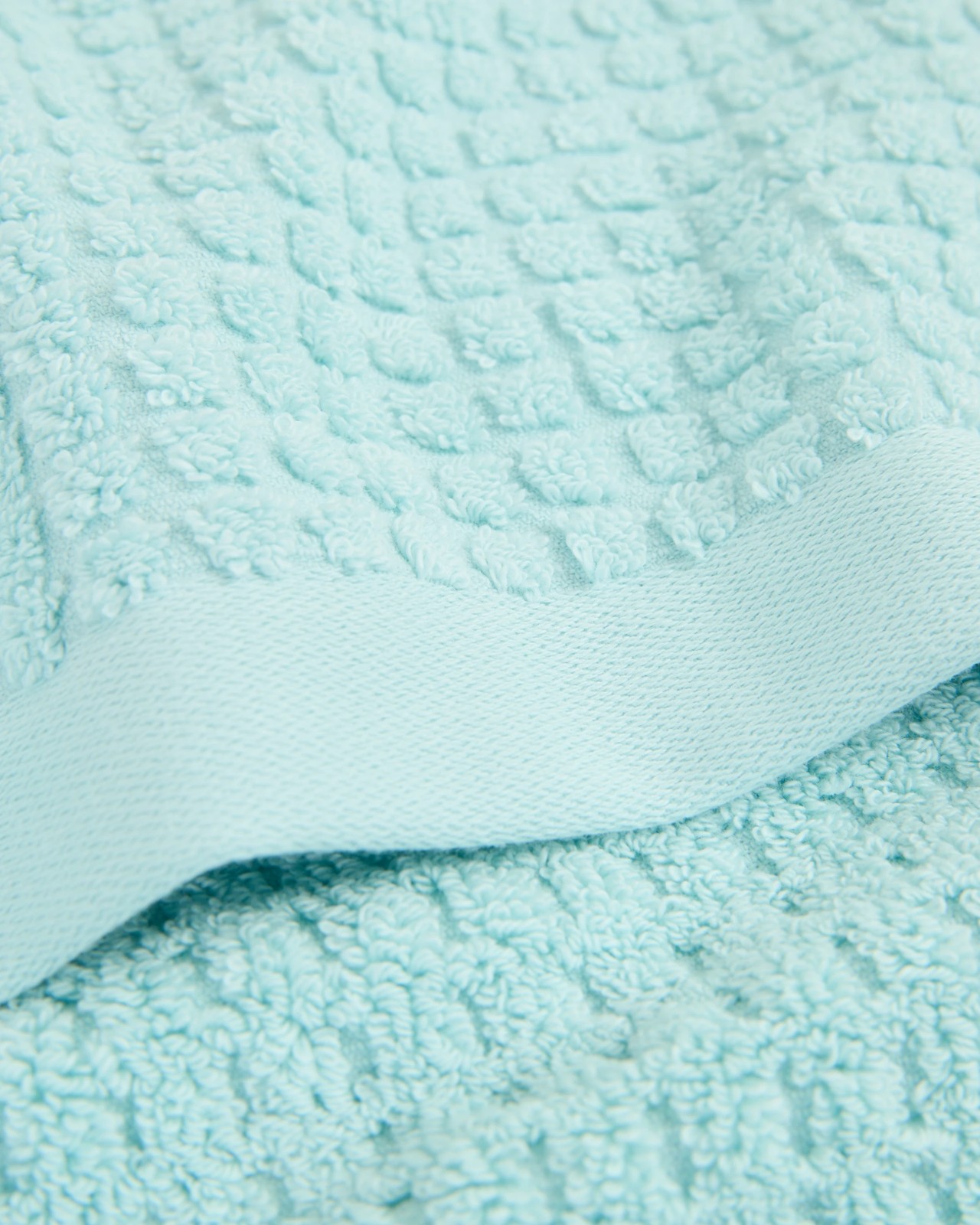 Cassie Textured Australian Cotton 2 Pack Hand Towel - Aqua 2 of 2