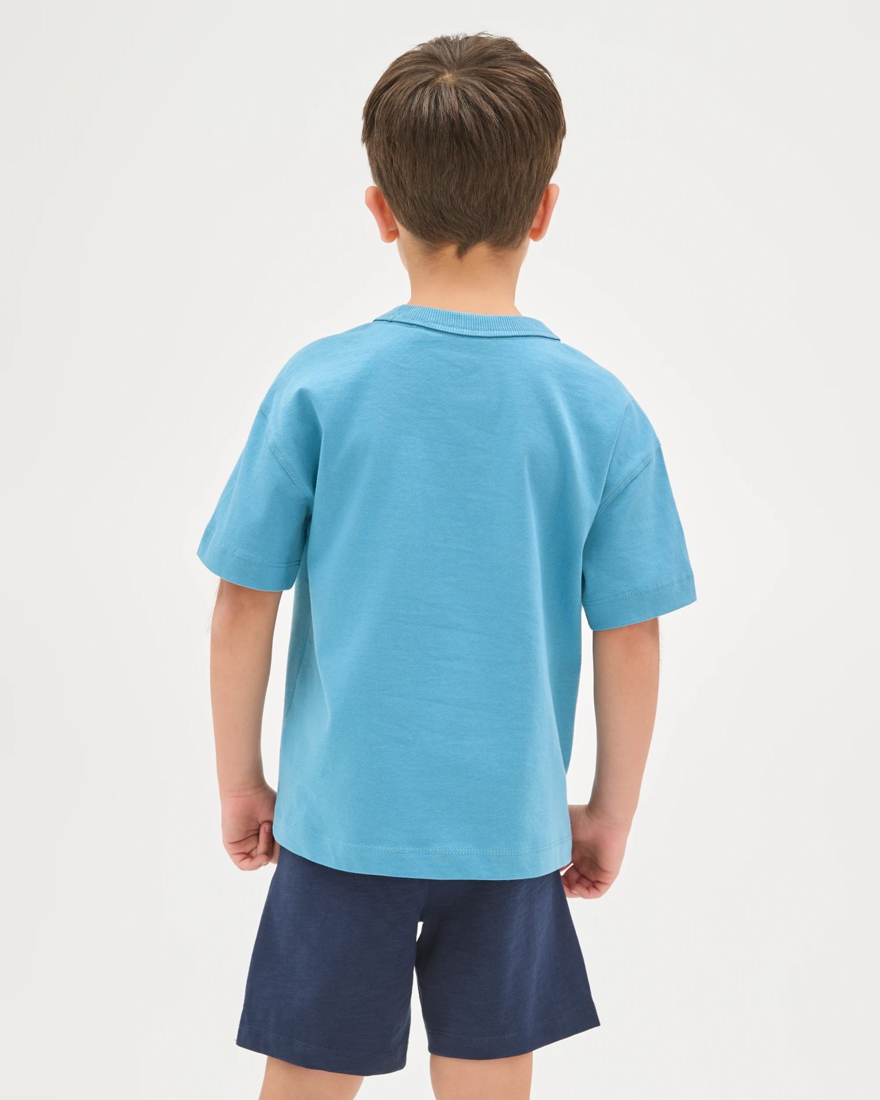 Organic Cotton Oversized T-Shirt - Blue 5 of 5