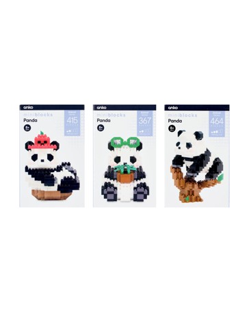 Mini Blocks Animal Series: Panda - Assorted