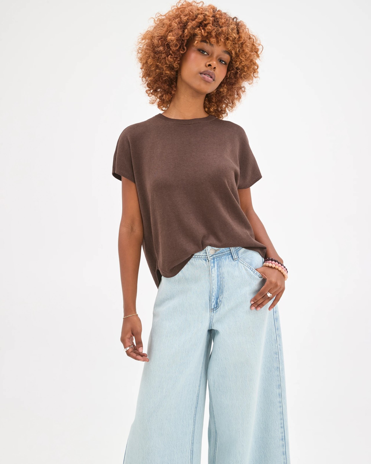 Petites AirLoom Cotton Blend Slouchy Denim Jeans 6 of 6