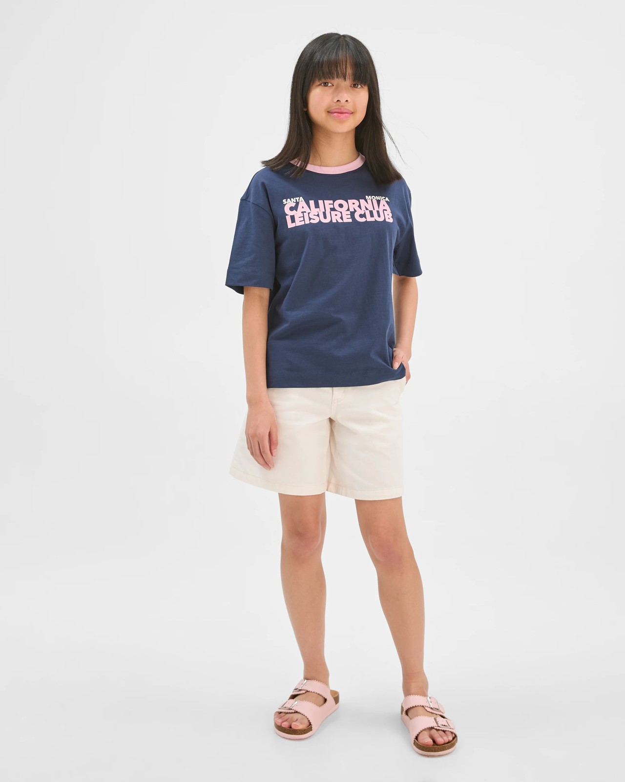 Australian Cotton Oversized T-Shirt - Navy California Club 2 of 6