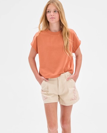 Australian Cotton Broderie Back T-shirt