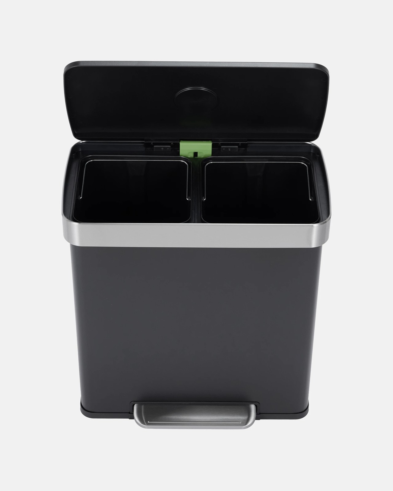 Anko 60L Dual Compartment Bin - Black 2 of 4