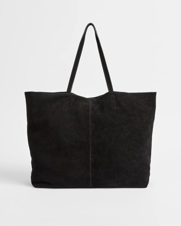 Premium Suede Leather Essential Tote Bag