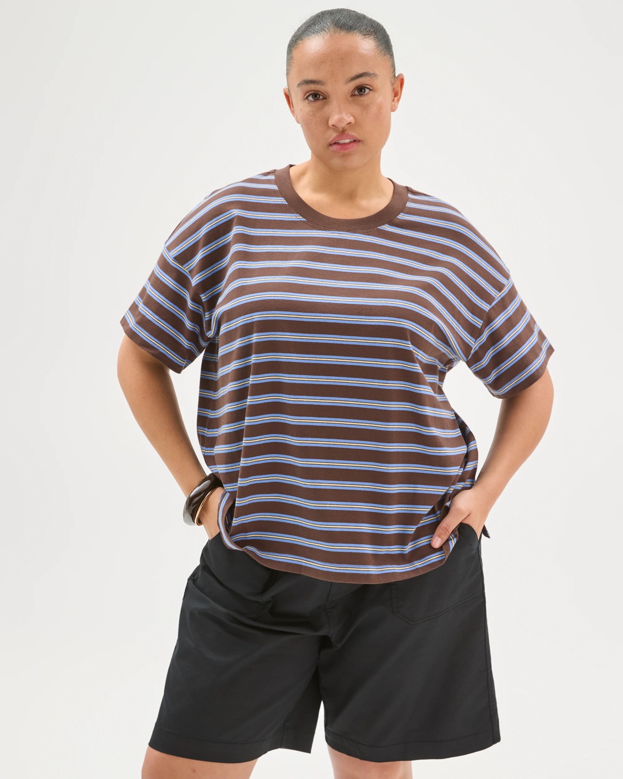 Plus Size Australian Cotton Split Hem T-Shirt 5 of 5