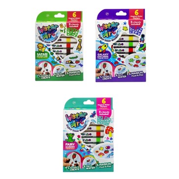 Water Art Magical Creations Water Markers, 6 Pack - Assorted
