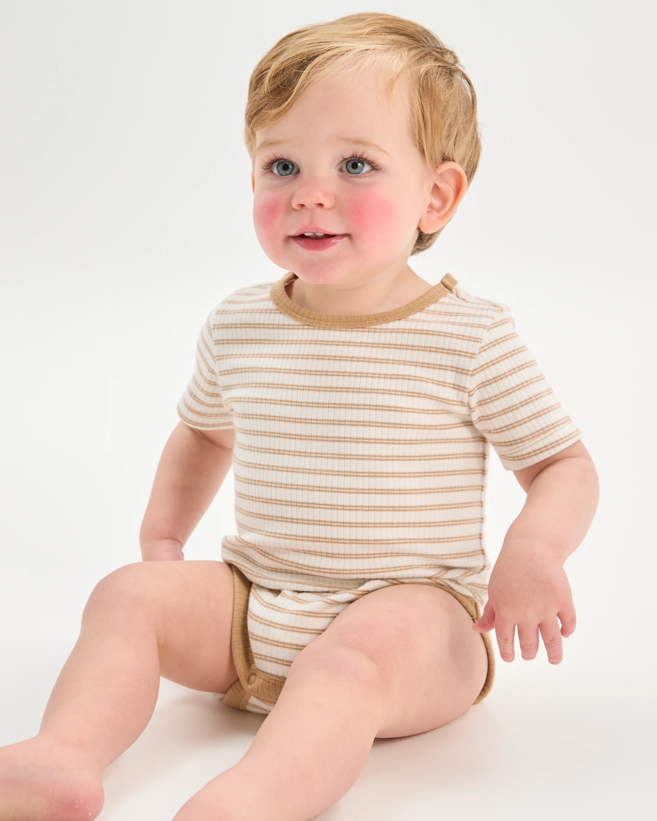 Baby Organic Cotton 3 Pack Ribbed Bodysuits 3 of 5