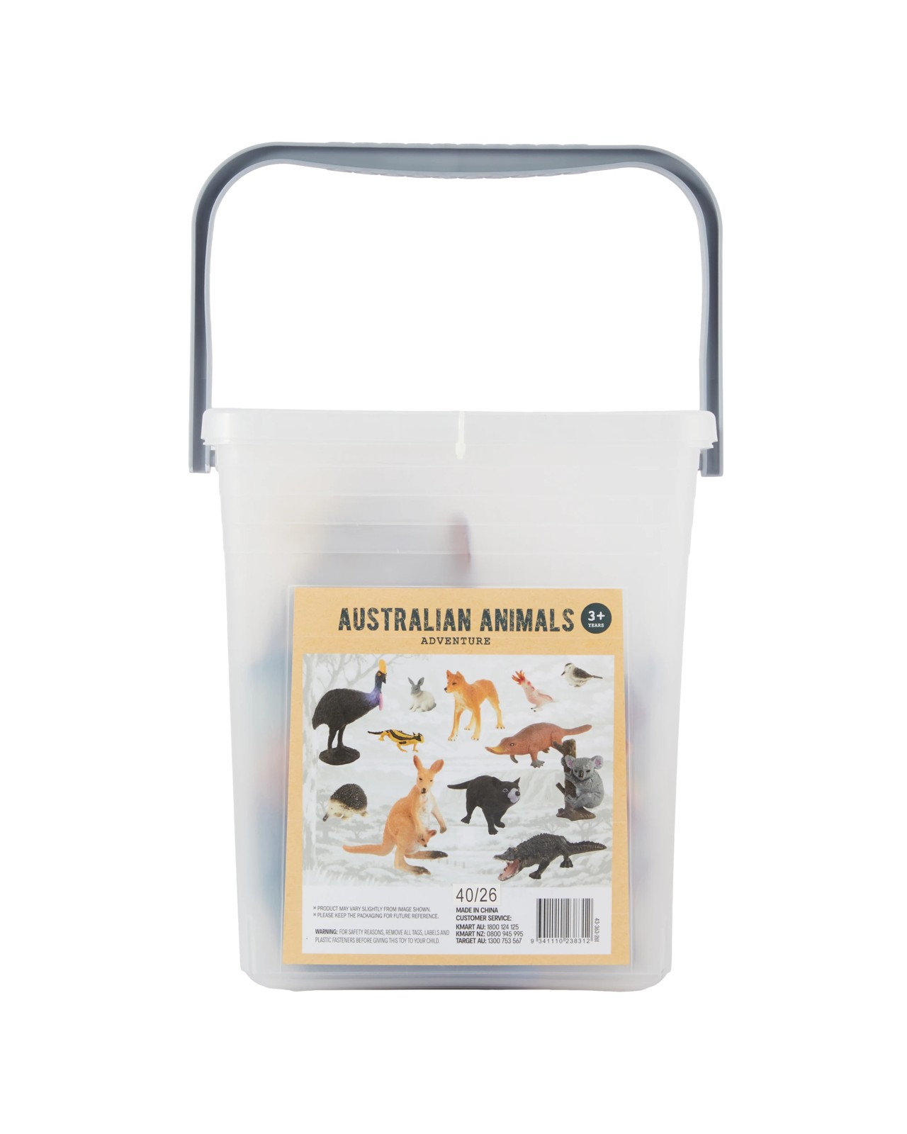 Australian Animal Bucket 60 Piece Playset - Anko 5 of 5