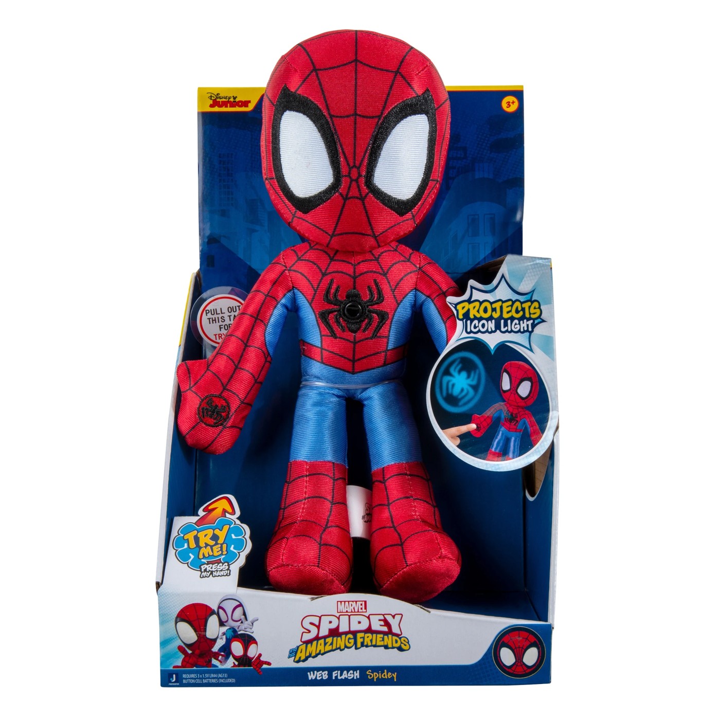 Spidey And His Amazing Friends Web Flash Feature Plush - Assorted 