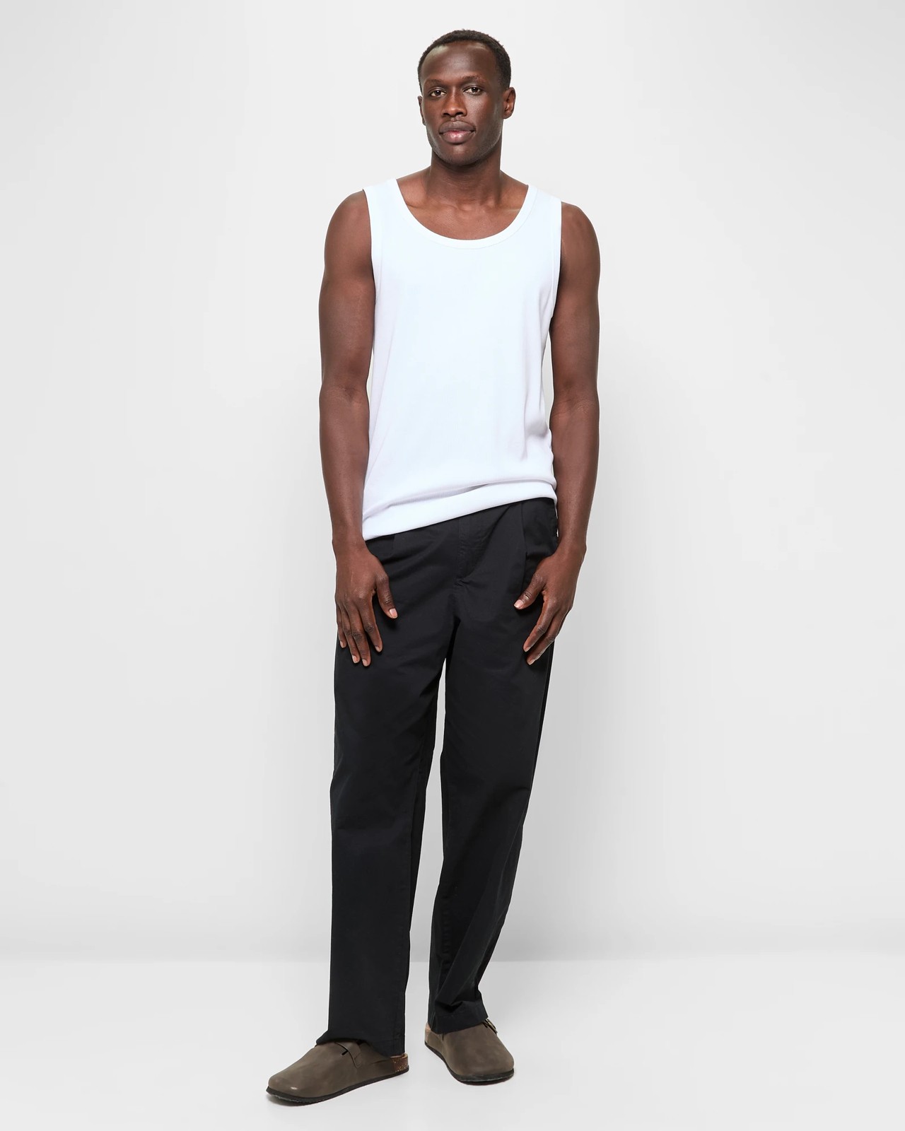Commons Australian Cotton Rib Tank Top - White 2 of 5