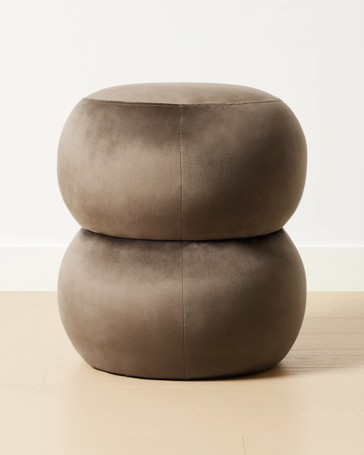 Anko Aleks Velvet Ottoman