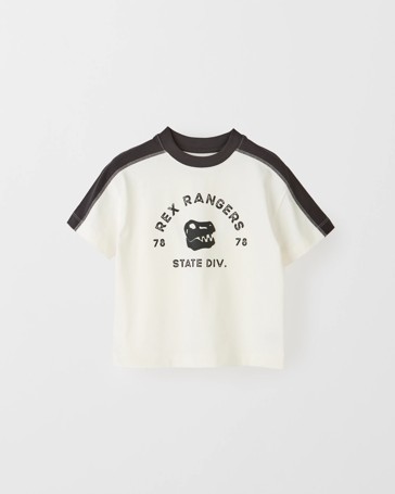 Australian Cotton Spliced Sport Oversized Mesh T-Shirt