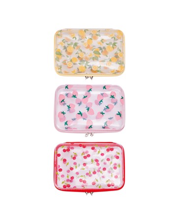 Anko 3 Pack Printed Clear Packing Cubes
