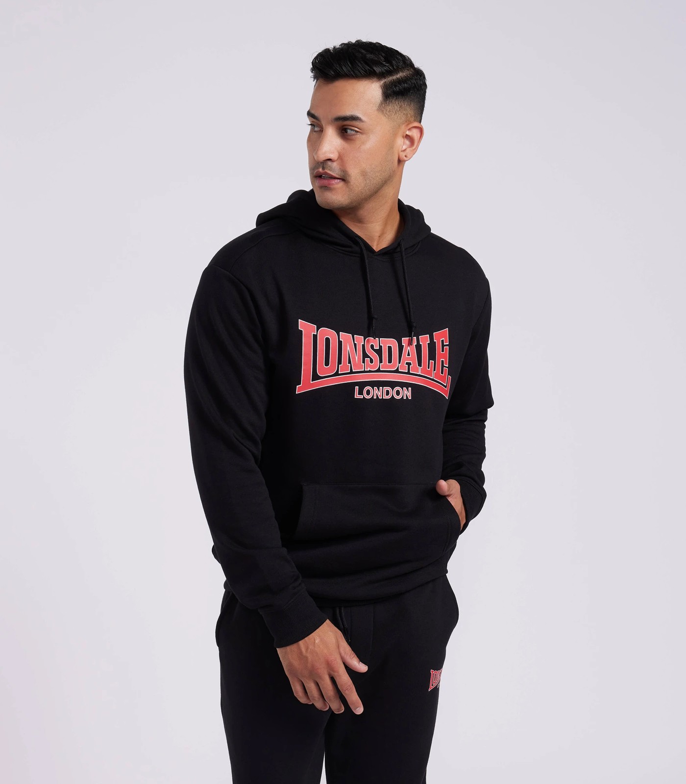 Lonsdale Core Hoodie - Black