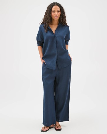 European Linen Long Sleeve Shirt