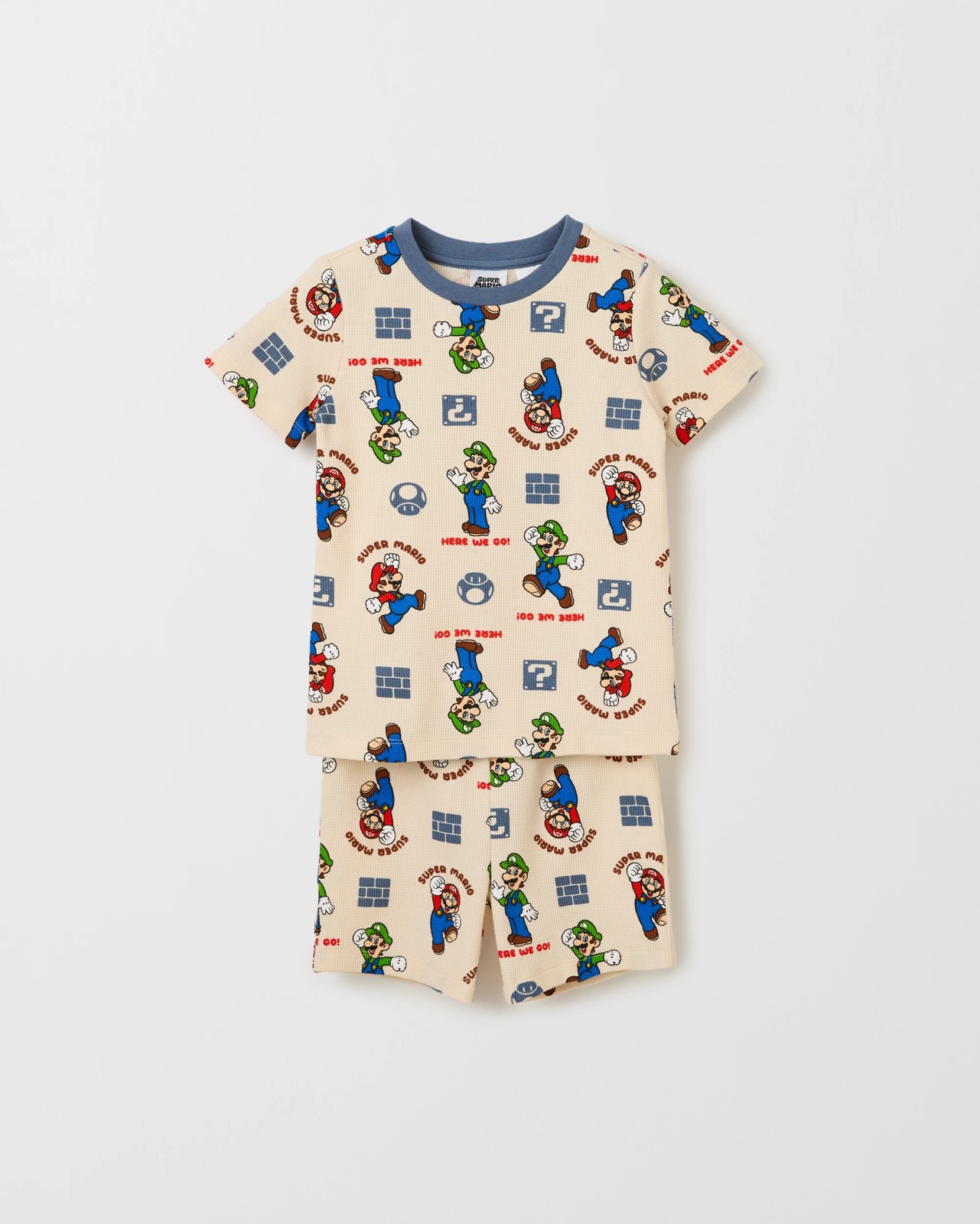 Licensed Super Mario Australian Cotton Younger Boys Pyjama Set 6 of 6