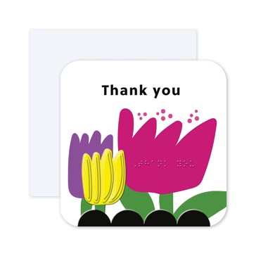 Hallmark Braille Greeting Card - Thank You
