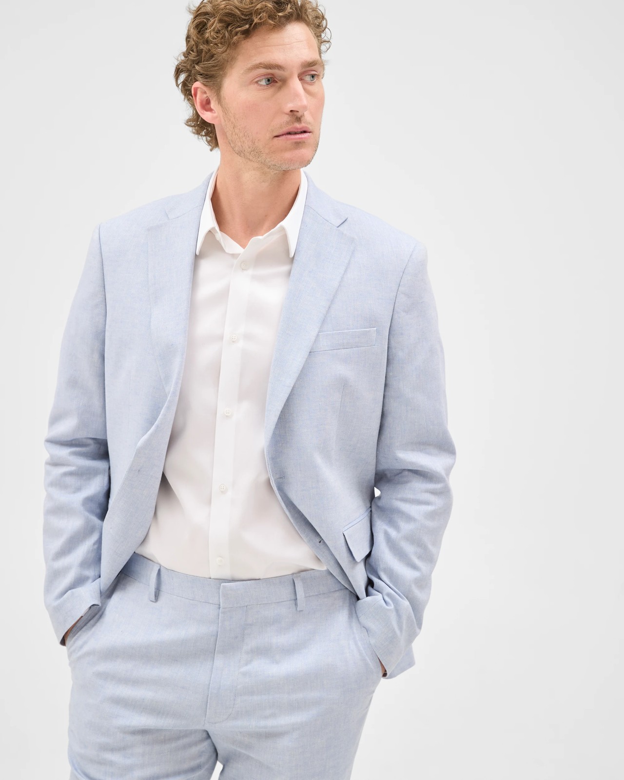 Preview Linen Blend Tailored Suit Jacket 4 of 6