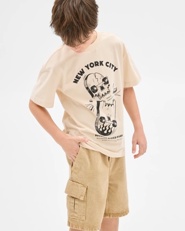 Australian Cotton Short Sleeve Print T-Shirt