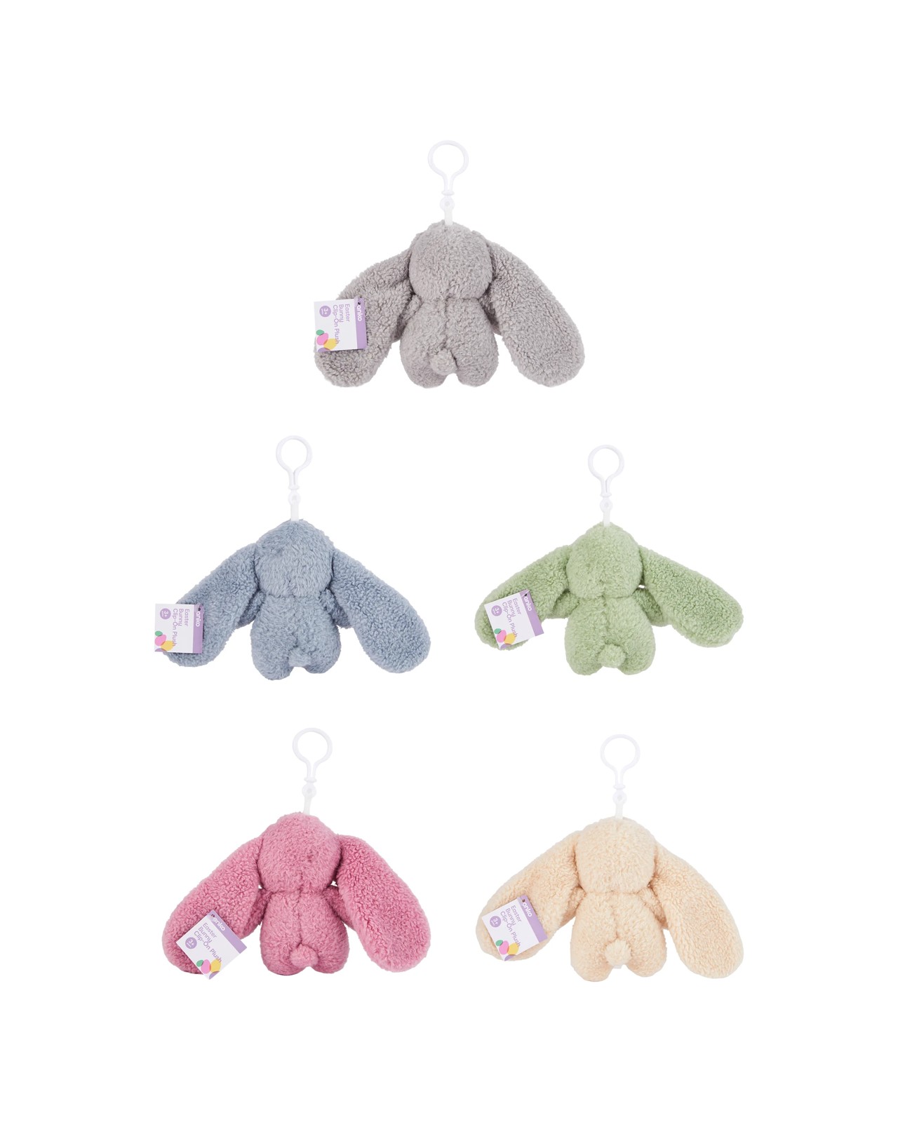 Anko Easter Bunny Clip-On Plush - Assorted 3 of 3