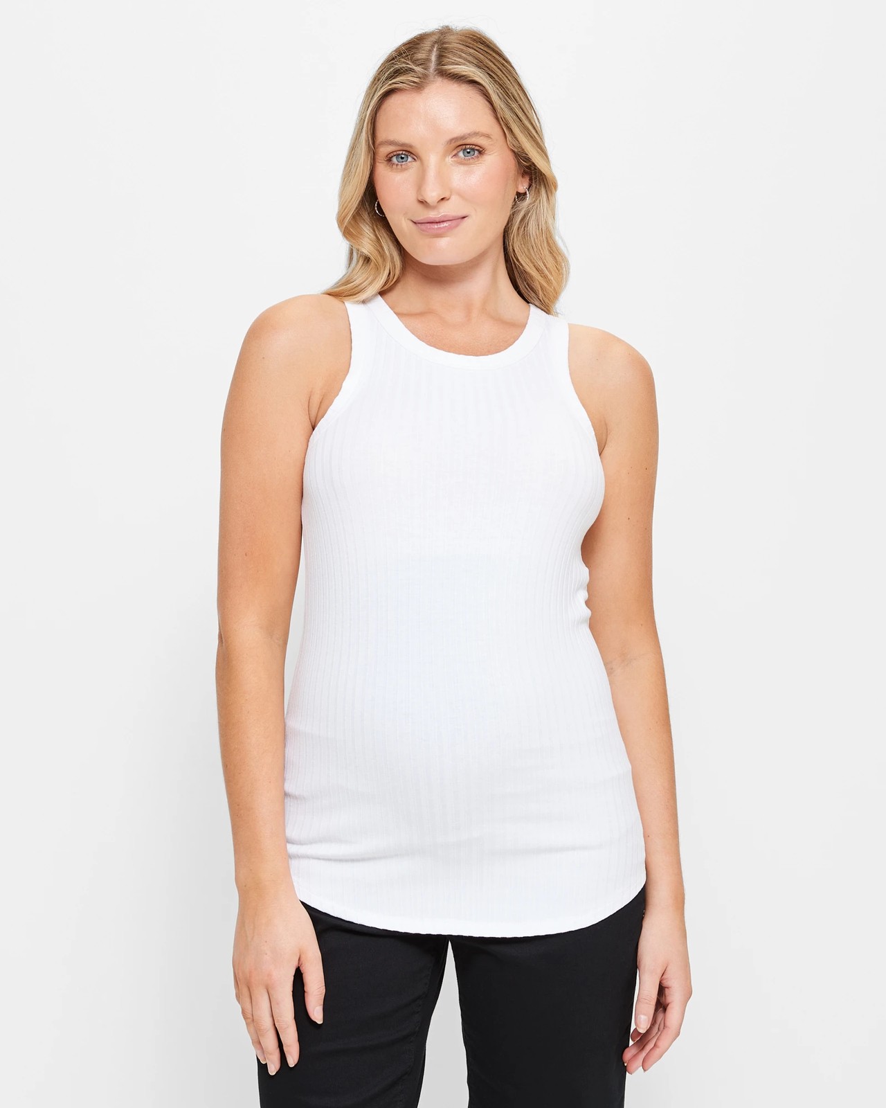 Maternity Ribbed Tank Top Target Australia