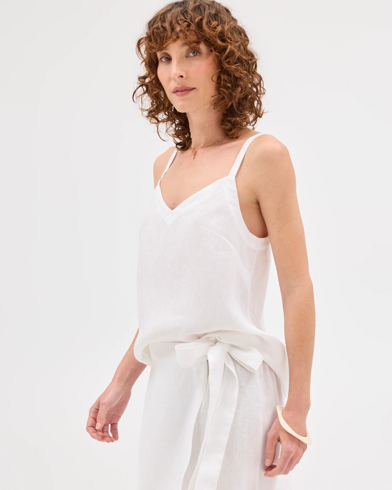 European Linen Mini Skort - White 5 of 6
