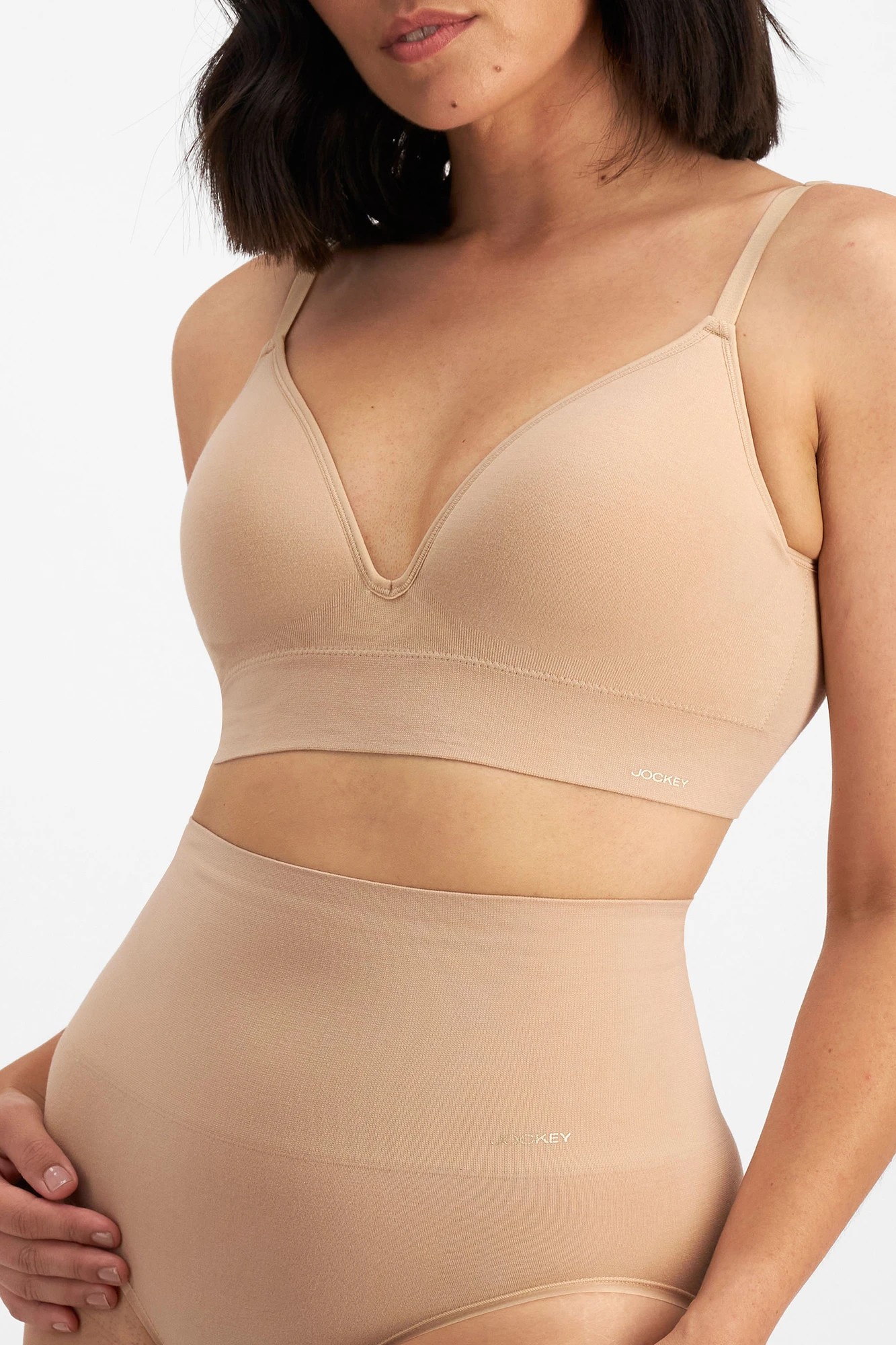 Jockey Women's Natural Beauty Removable Cup Bralette With Back C L White :  Target