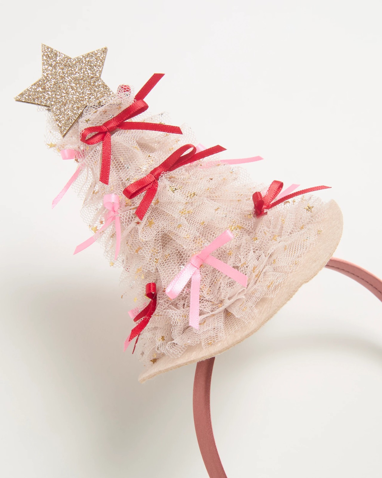Christmas Tree Headband - Pink 2 of 3
