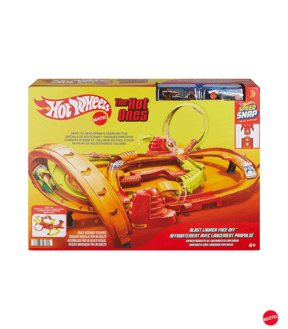 Mattel Hot Wheels Stunt Tracks Blast Launch Face-Off Track Set